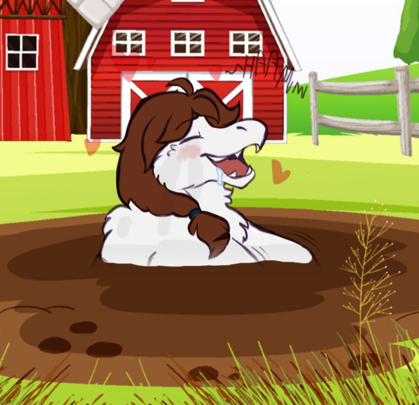 anthro barn blush breasts chupa chupadore farm female hi_res mud nude quicksand selena_crone sinking solo