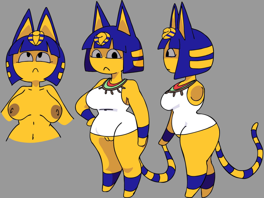 animal_crossing ankha ass breasts lesorgnsfw pussy