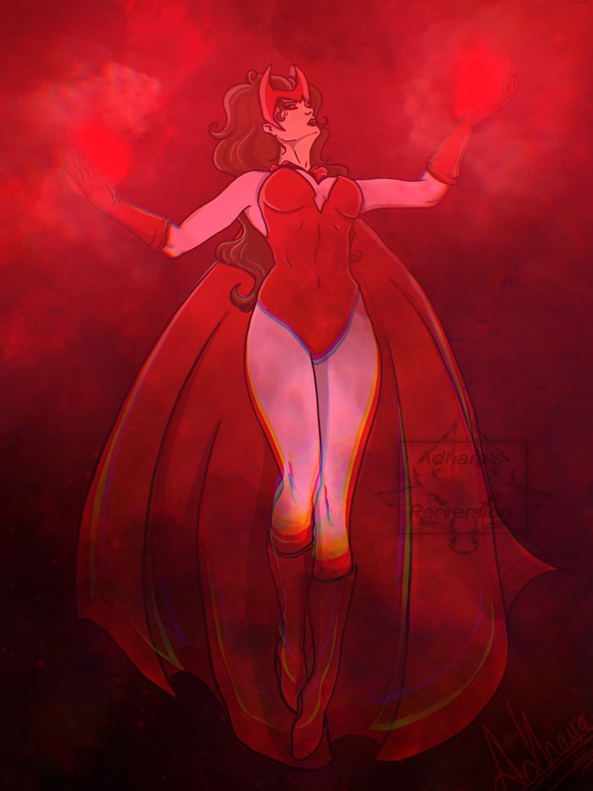 1girls adhara female female_only human human_only leotard light-skinned_female light_skin marvel marvel_cinematic_universe marvel_comics no_sex scarlet_witch wanda_maximoff