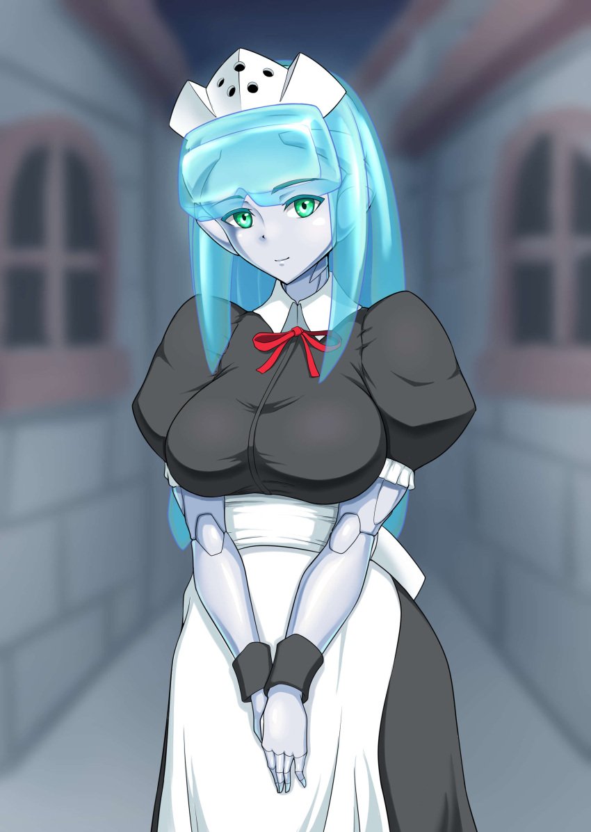 breasts female maid pre-transformation robot_girl transformation uragawanozock