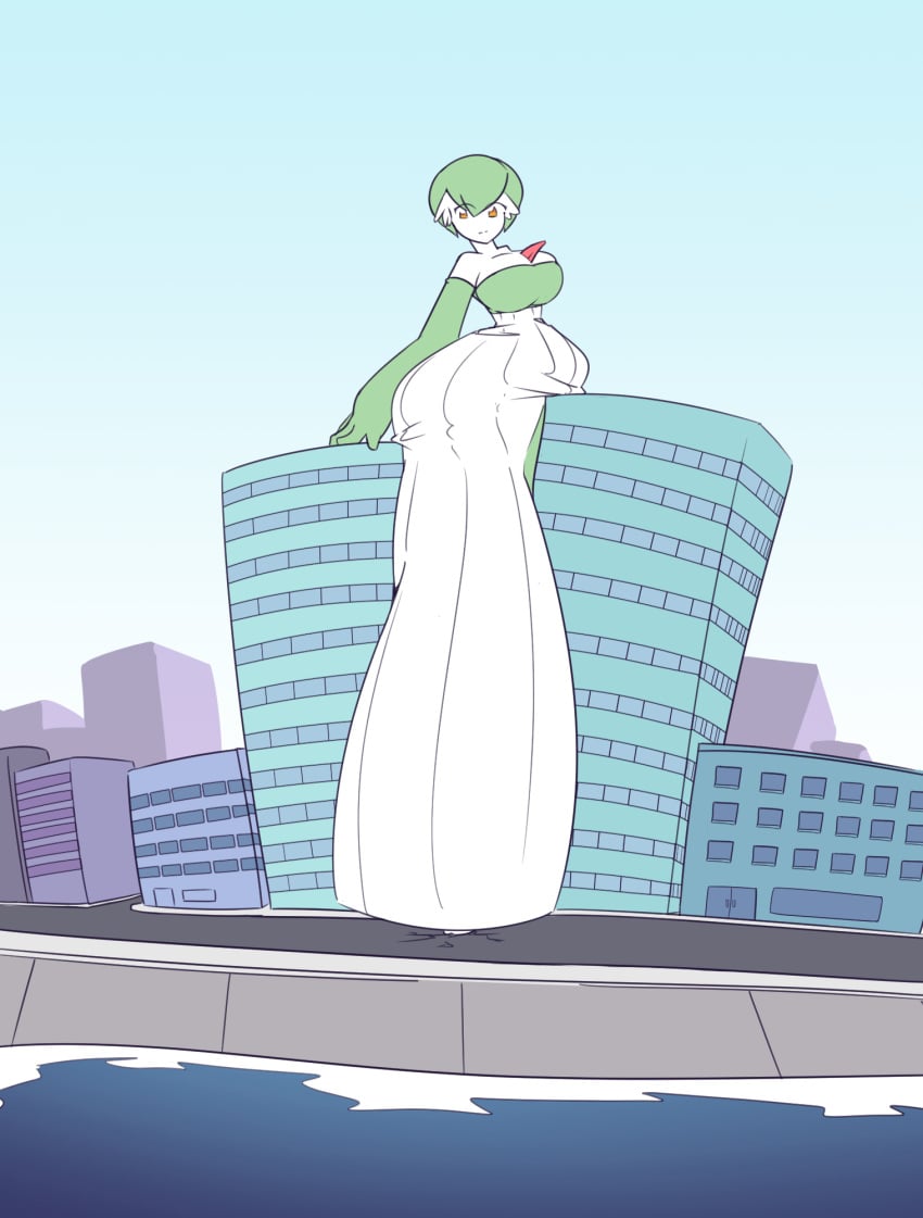 chibi_biscuit drawinggardi gardevoir giantess huge_ass pokemon pokemon_(species) stuck