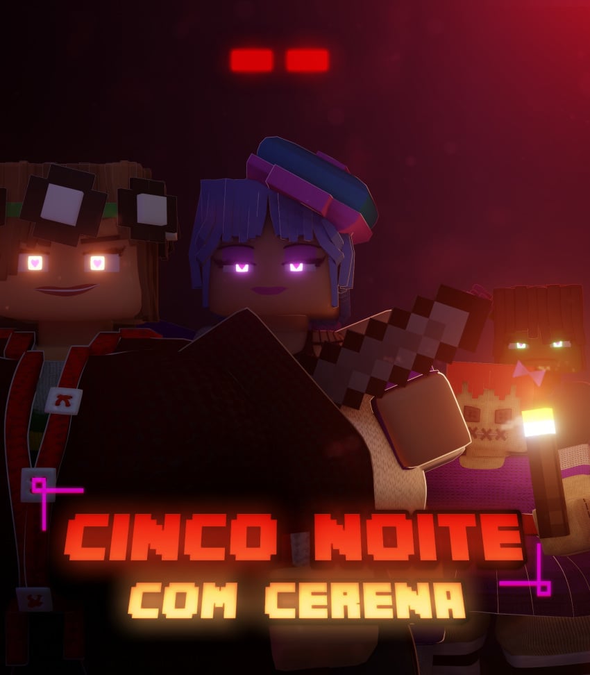 big_breasts cerena_(mega12) cores_(mega12) five_nights_at_freddy's iris(mega12) livia_(mega12) mega12 minecraft