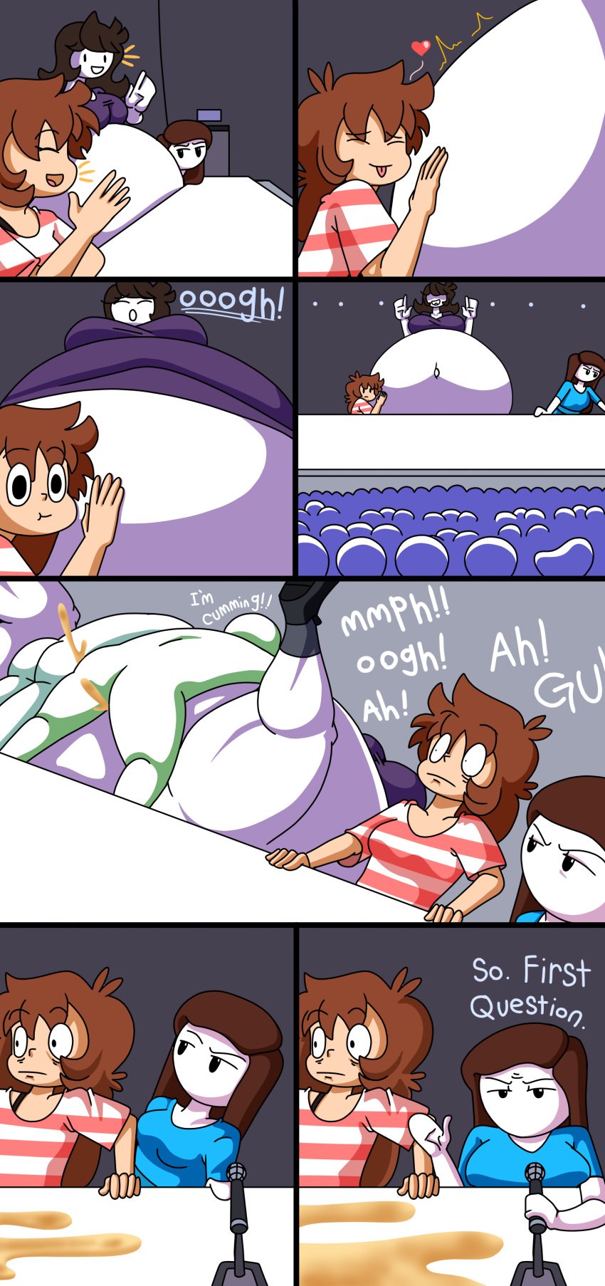 3girls ahe_gao balloon_belly belly_rub bruh chaoticbabylon cum cum_in_pussy cum_inside cumming cumming_inside cumming_together cumming_while_penetrating jaiden jaiden_animations jaidenanimations let_me_explain_studios multiple_boys pregnant pregnant_belly pregnant_female pregnant_sex rape rebecca_parham shgurr what_the_fuck what_the_fuck_is_this wtf