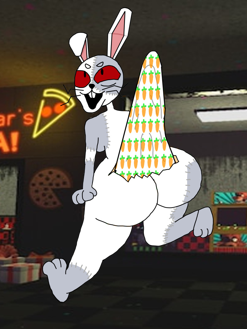 big_ass five_nights_at_freddy's hoppygoth_(artist) huge_ass vanny_(fnaf) wardrobe_malfunction wedgie