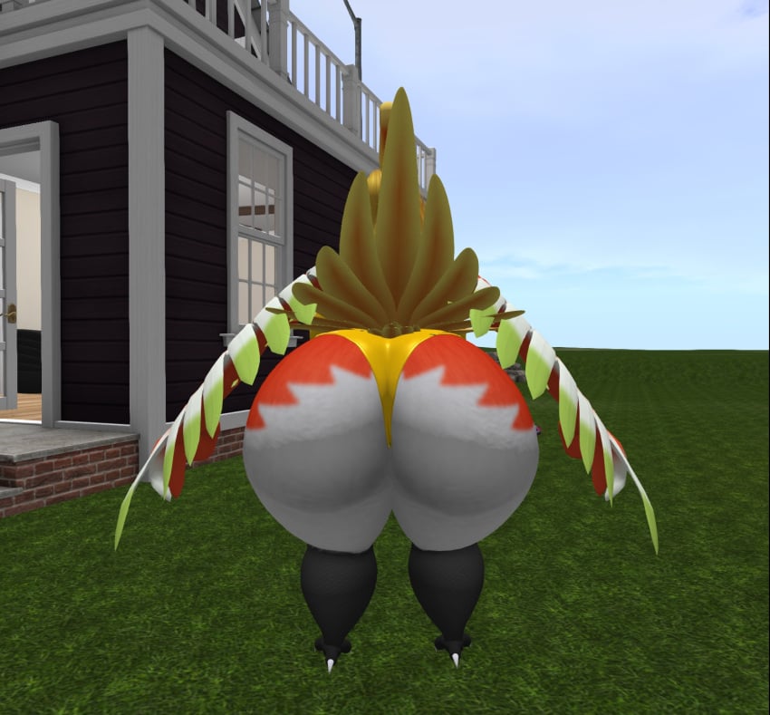 anthro ass big_ass big_breasts breasts bubble_butt female ferialexonar ho-oh huge_ass large_ass nintendo pokemon thick_thighs voluptuous wide_hips