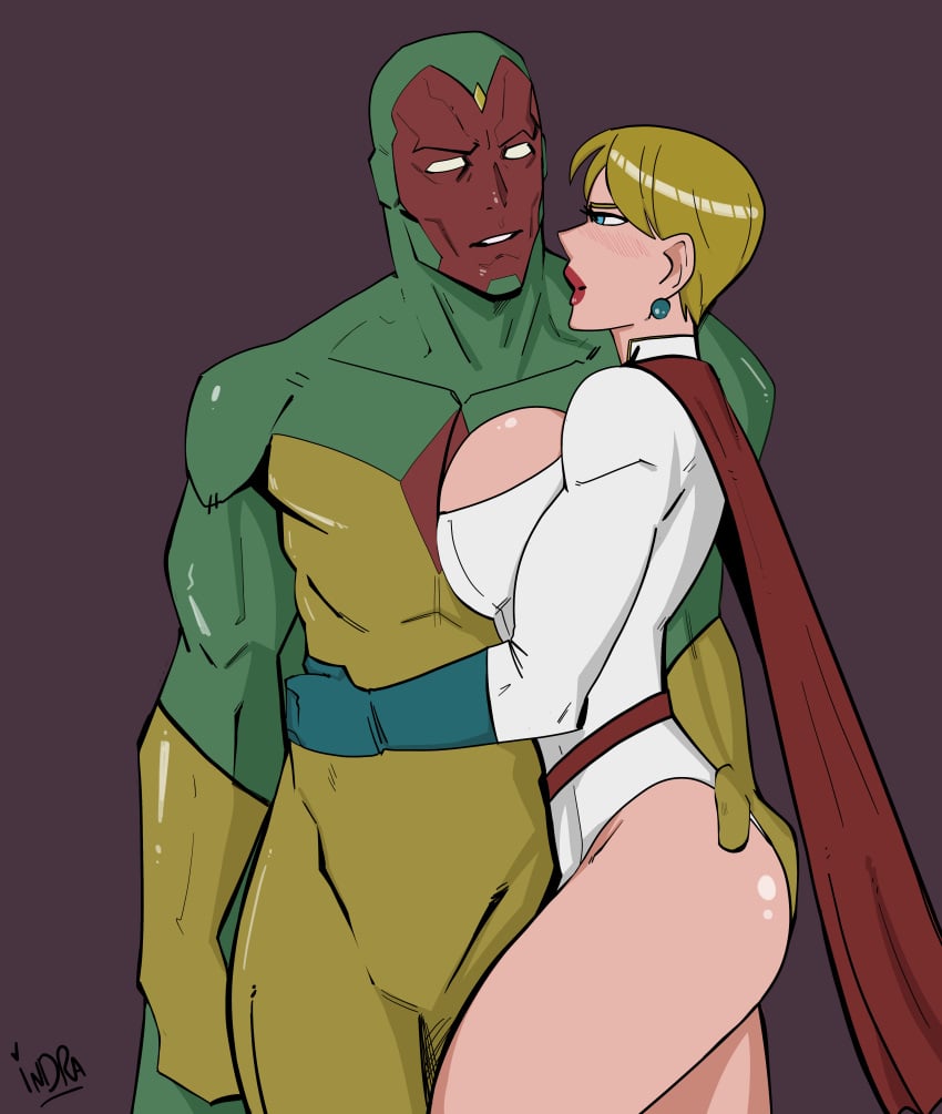 1boy 1girls alien alien_girl alien_humanoid alien_look_like_human ass athletic athletic_female avengers big_ass big_breasts blonde_female blonde_hair bottom_heavy breasts bust busty chest cleavage crossover curvy dc dc_comics digital_drawing_(artwork) digital_media_(artwork) eyebrows eyelashes eyes female female_focus fit fit_female hair hero heroine hips hourglass_figure huge_ass huge_breasts human human_on_robot humanoid hyper_breasts indralvspaizuri interspecies justice_society_of_america kara_zor-el karen_starr kryptonian large_ass large_breasts legs light-skinned_female light_skin lips male marvel marvel_comics mature mature_female power_girl red-skinned_male red_skin robot slim slim_waist straight superhero superheroine superman_(series) thick thick_hips thick_legs thick_thighs thighs toned toned_female top_heavy top_heavy_breasts upper_body vision voluptuous voluptuous_female waist wide_hips