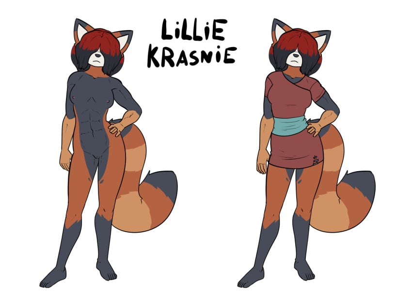 ailurid breasts female genitals hi_res lillie_krasnie mammal pussy red_panda tale_of_tails webcomic