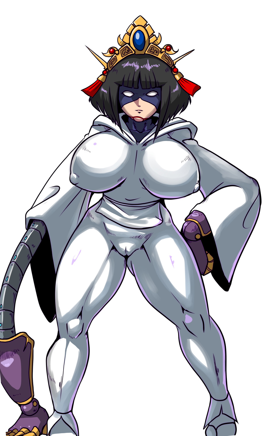 2019 android big_breasts breasts cameltoe deadmoon large_breasts nipple_bulge robot_girl shortstack the_ninja_warriors thick_thighs yaksha_(ninja_warriors)