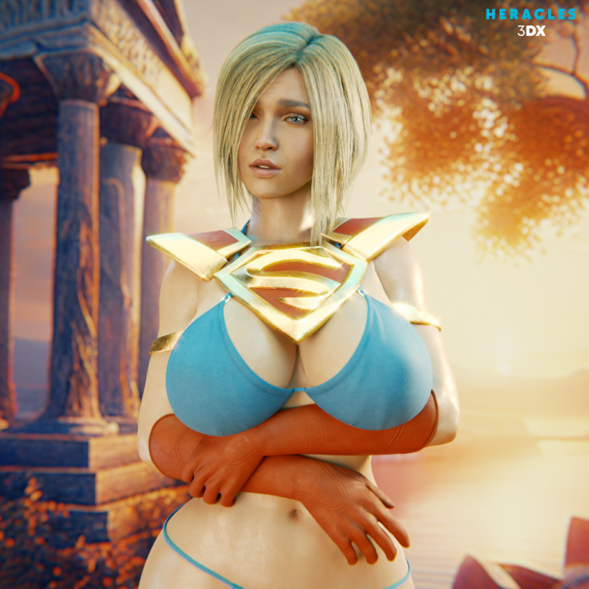 3d ass big_ass big_breasts bikini blender blonde_hair blue_eyes breasts bubble_butt dc dc_comics fat_ass heracles3dx huge_ass huge_breasts injustice_2 kara_zor-l karen_starr large_ass large_breasts power_girl power_girl_(injustice) solo supergirl_(cosplay) superman_(series) thick thick_ass thick_thighs