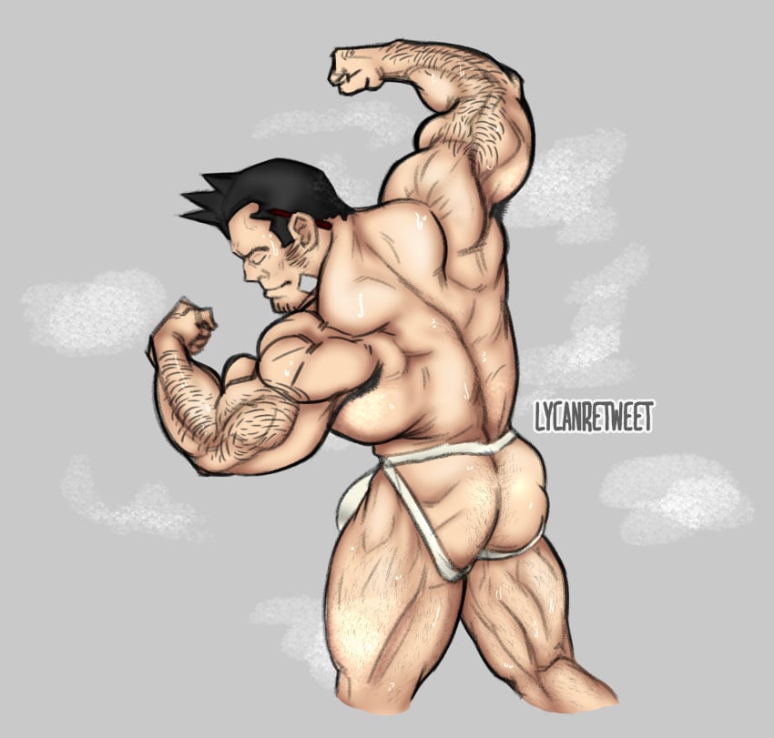 bodybuilder dick_gumshoe gyakuten_saiban hairy hairy_male jockstrap lycanretweet male_only muscles muscular muscular_male musk musk_clouds