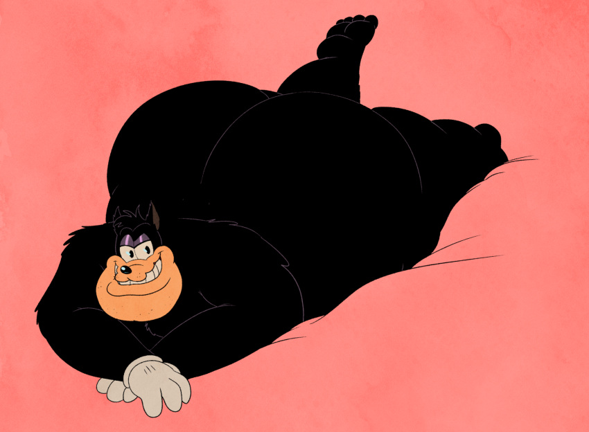 1boy bhm big_ass big_butt disney feline gloved_hands gloves huge_ass huge_butt male male_only overweight overweight_male peter_pete_sr. pin_up pinup smallfryspy solo solo_male superchub