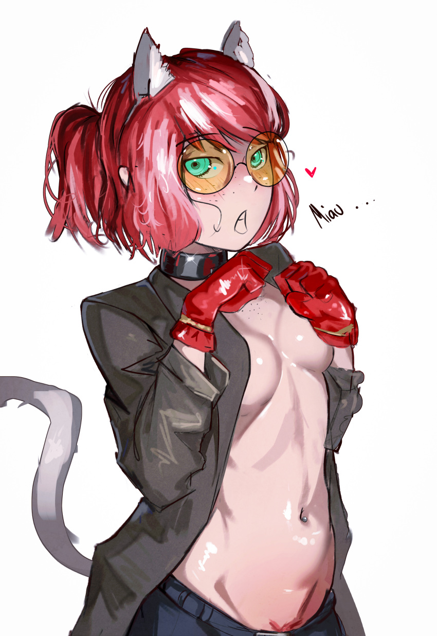 blue_eyes cat_ears crazy_woman lizel lizeth_(lizel) oc oc_lizeth pubic_hair red_hair