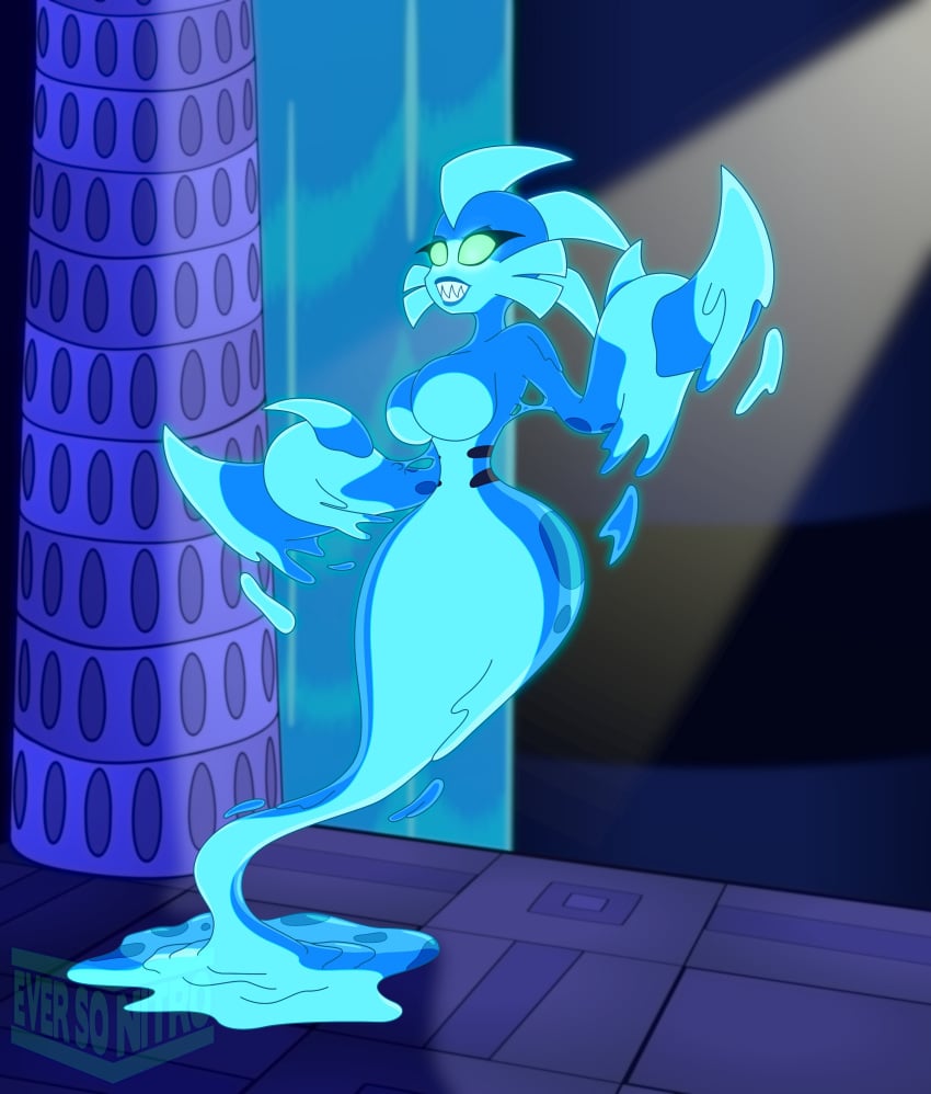 claws ever_so_nitro fins large_ass large_breasts lips midriff navel shantae thick_thighs wetgal_(shantae)