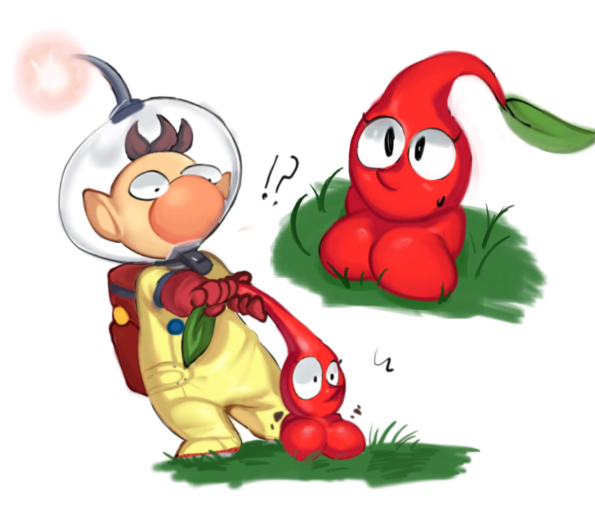 goatboiartz leaf male olimar pikmin pikmin_(species) plant red_body red_pikmin