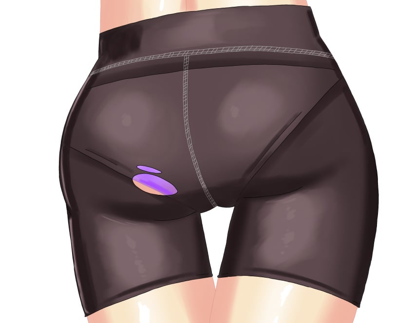 ass bike_shorts gooeydino jaiden jaiden_animations jaidenanimations leggings lewderthanblue panties_under_bike_shorts panties_under_shorts purple_underwear ripped_shorts spats youtuber