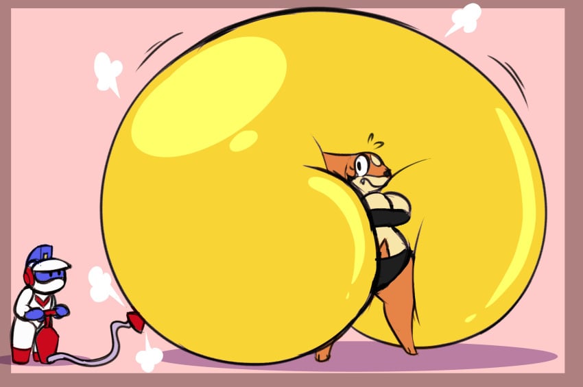 balloonlop big_breasts breasts dig_dug female fetish floatzel inflatable inflation inflation_fetish pokémon_(species) pokemon