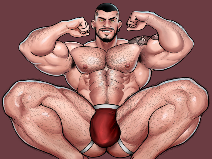 1boy 1male 2024 abs accessory anus_hair arm_hair armpit_hair armpits arms arms_up ass athletic athletic_male bara barazoku beard biceps big_butt big_legs big_muscles big_pecs big_thighs black_hair blush body body_hair bulge butt_hair calves chest chest_hair chest_tuft clothes daddy dilf excited eyebrows facial_hair fit fit_male flaccid genitals gesture gherodv grin hair hairy_butt hairy_chest hairy_legs hairy_male hairy_penis hairy_thighs hands happy_trail hi_res high_resolution highres homosexual horn human human_only jockstrap leg_hair legs male male_ass male_chest male_focus male_nipples male_only male_pubic_hair male_underwear manly masculine mostly_nude muscle muscles muscular muscular_human muscular_male muscular_male_only navel navel_hair neck_tuft nipples nude nude_male obliques original original_character partially_clothed pecs pectorals penis_under_clothes piercing pose pubes pubic_hair quads short_hair simple_background smile smiling solo spread_legs stubble tattoo teeth thick_ass thick_body thick_legs thick_thighs thighs toned toned_body toned_male tuft underwear yaoi yellow_eyes zaddy