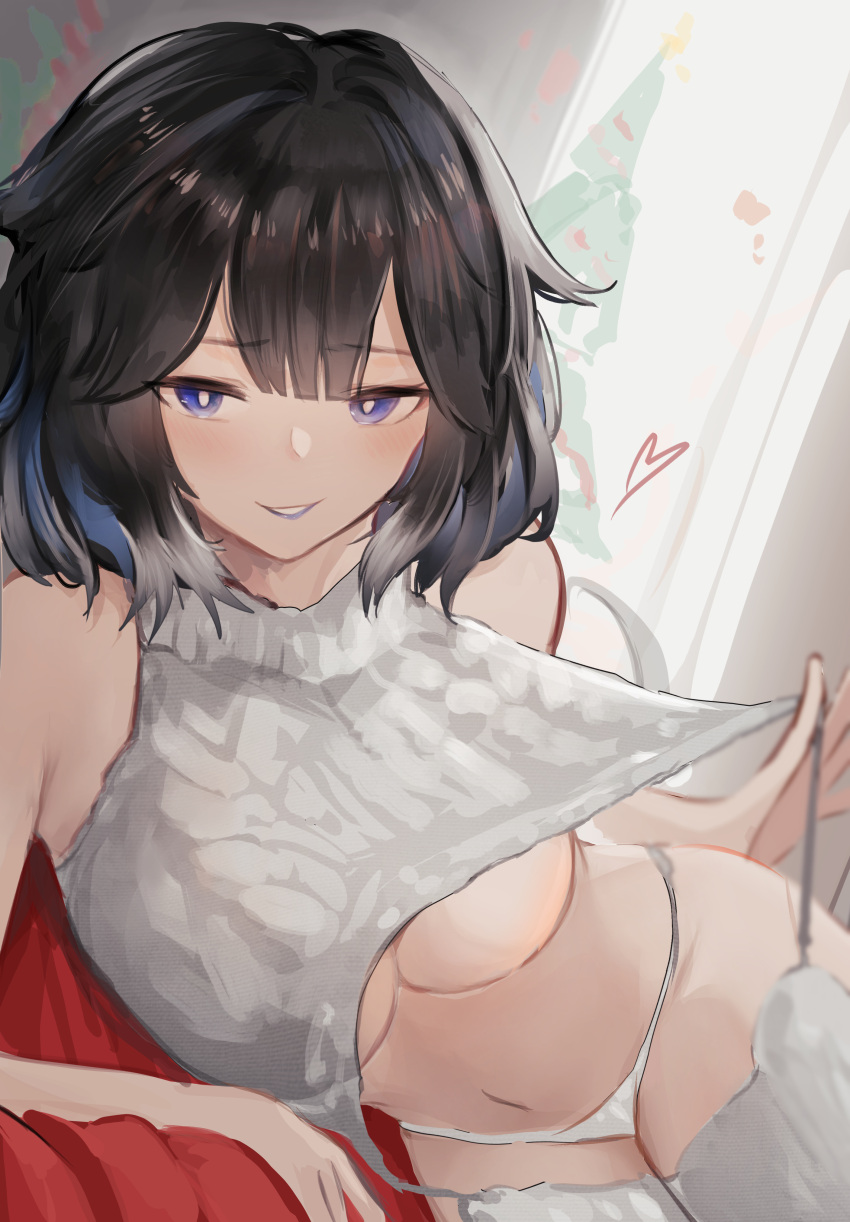 1girls 2024 arknights bare_shoulders belly belly_button big_breasts big_thighs black_hair blue_eyes blue_hair blue_lips blush breasts busty curvaceous curvy female female_only hair_between_eyes heart hi_res hips huge_breasts huge_thighs inviting kjera_(arknights) large_breasts large_thighs legs light-skinned_female light_skin looking_at_viewer lying lying_on_back lying_on_bed lying_on_side massive_breasts massive_thighs midriff multicolored_hair naughty_face naughty_smile navel no_bra open_smile panties posing pulling_clothing seductive seductive_eyes seductive_gaze seductive_look seductive_mouth seductive_pose seductive_smile short_hair smile smug solo solo_female stomach sweater teeth teeth_showing thick thick_legs thick_thighs thighhighs thighs underboob underwear virgin_destroyer_sweater virgin_killer_sweater voluptuous waist wasp_waist wawamachi white_hair wide_hips wide_thighs