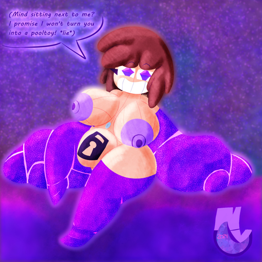 1futa areolae breasts brown_hair bulge dialogue english_text futa_only futanari huge_breasts human light-skinned_futanari light_skin nipples novanocturn novanocturn nude null_bulge nullge oc original_character pooltoy pooltoy_transformation rubber rubber_transformation self_upload short_hair smile smug solo text thick_thighs transformation wide_hips