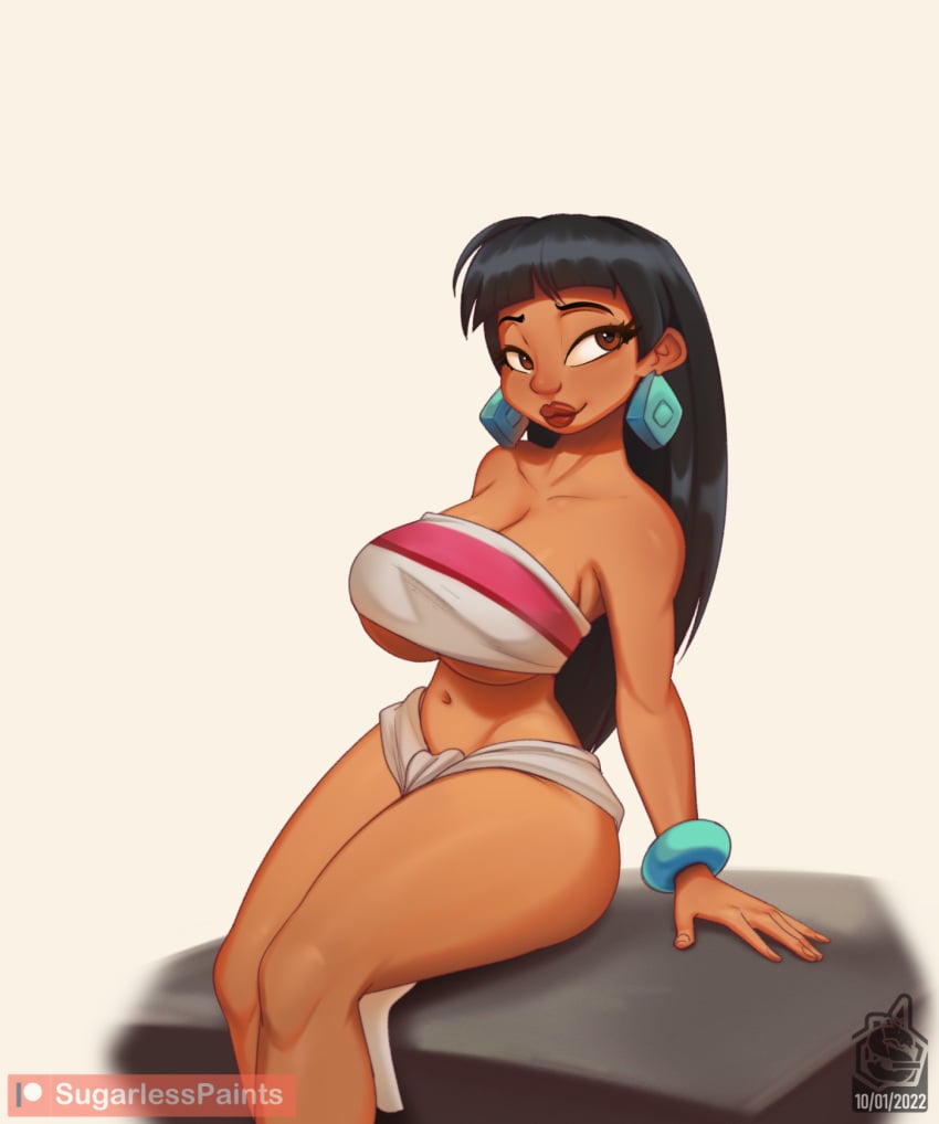 chel clothed_female huge_breasts native_american native_american_female south_american sugarlesspaints tagme the_road_to_el_dorado