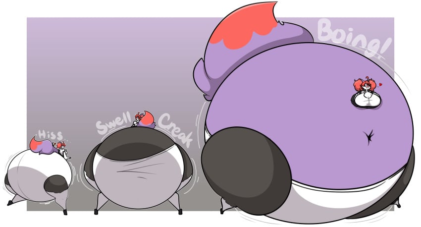 big_ass big_breasts braixen breasts bubble_butt huge_ass inflation monobutt panties pokémon_(species) pokemon pokemon_(species) puffster3