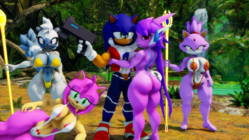 3d 3d_(artwork) amy_rose anthro aquatic_dragon blaze_the_cat cat crossover dragon eastern_and_western_character feline freedom_planet freedom_planet_2 hedgehog lemur looking_at_viewer looking_back_at_viewer sahanovazamat sash_lilac sonic_(series) sonic_the_hedgehog sonic_the_hedgehog_(comics) sonic_the_hedgehog_(idw) sonic_the_hedgehog_(series) tangle_the_lemur video_games