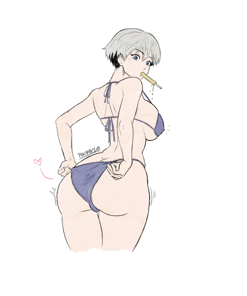 ass bikini hard_nipples pochoclogigi popsicle_in_mouth tagme uzaki-chan_wa_asobitai! uzaki_hana