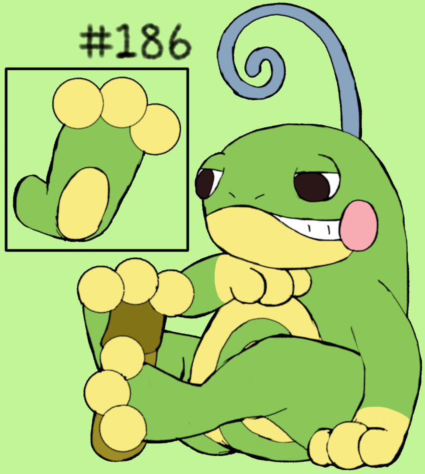 3_toes ambiguous_gender digital_media_(artwork) erection feet foot_fetish foot_play footjob generation_2_pokemon genitals hashtag hi_res id_number male nintendo number pawpads paws penis pokemon pokemon_(species) politoed secretsableye semi-anthro sex simple_background smile text toes two-footed_footjob