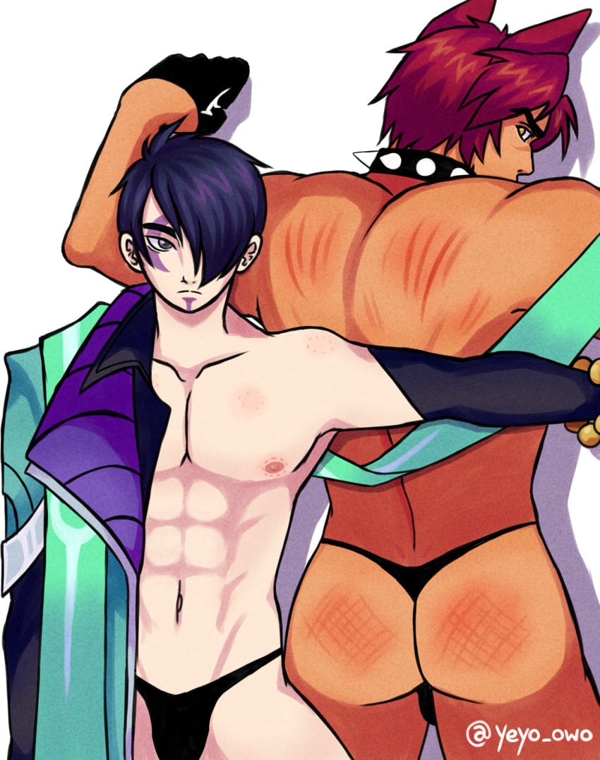 2023 2boys abs aphelios bara bara_tits barazoku beefcake beefy bishonen bite bite_mark bite_mark_on_breast bite_marks black_hair black_hair_bottom choker collar cute_bum domination femboy gay height_difference league_of_legends light_hair_on_dark_hair male male/male male_focus male_only muscles muscular muscular_male partially_clothed pecs pool_party_series pool_party_sett red_ass red_hair red_hair_on_black_hair red_hair_top riot_games scratch_marks scratches sett size_difference spank_marks spanked_butt spanking speedo spiked_collar swimsuit thong twink twunk vastaya yaoi yeyo