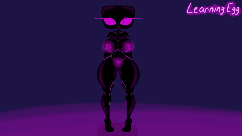 animated anthro ass big_butt breasts clothing endergirl enderman enderwoman female feral hi_res learningeg learningegg microsoft minecraft mojang monster pulsating rubber rubber_clothing rubber_suit rule_63 solo tight_clothing xbox_game_studios zoophilia