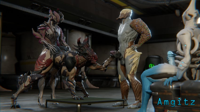 1futa 1girls 2boys 3d amgitz ash_(warframe) blender doggy_style equinox_(warframe) handjob larger_female nidus_(warframe) sex size_difference tagme tenno thigh_sex unusual_penis voruna_(warframe) warframe