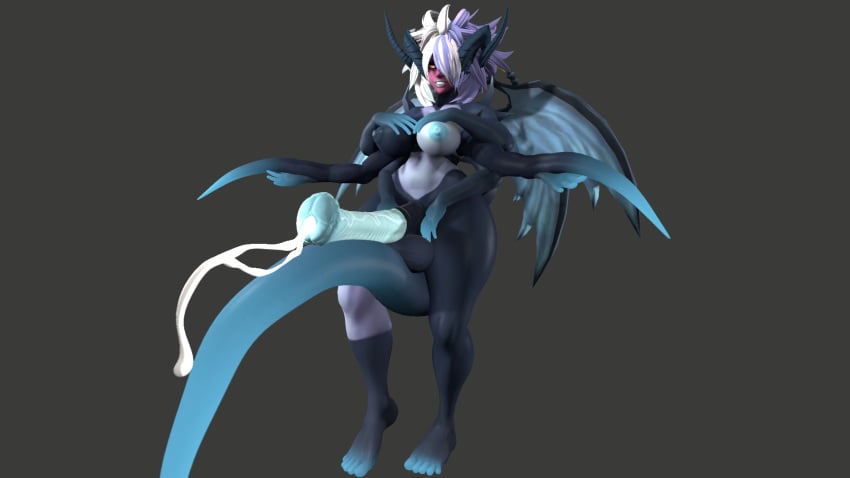 1futa 3d animal_genitalia big_balls big_breasts big_penis canastus cum dark_skin demon demon_wings ejaculation futa_only futanari grey_hair hips horns horsecock konami long_tail monster_girl multi_arm multi_limb multi_wing nipples pinup solo source_filmmaker tagme tail_between_legs tentacle thighs wide_hips wings yu-gi-oh! yu-gi-oh!_gx yubel