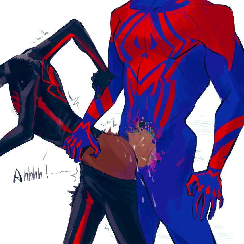 age_difference cc_grassbug cum cum_in_ass flowerfang gay gay_domination gay_sex huge_cock male marvel marvel_comics miles_morales miles_morales_(spider-verse) size_difference spider-man spider-man:_across_the_spider-verse yaoi