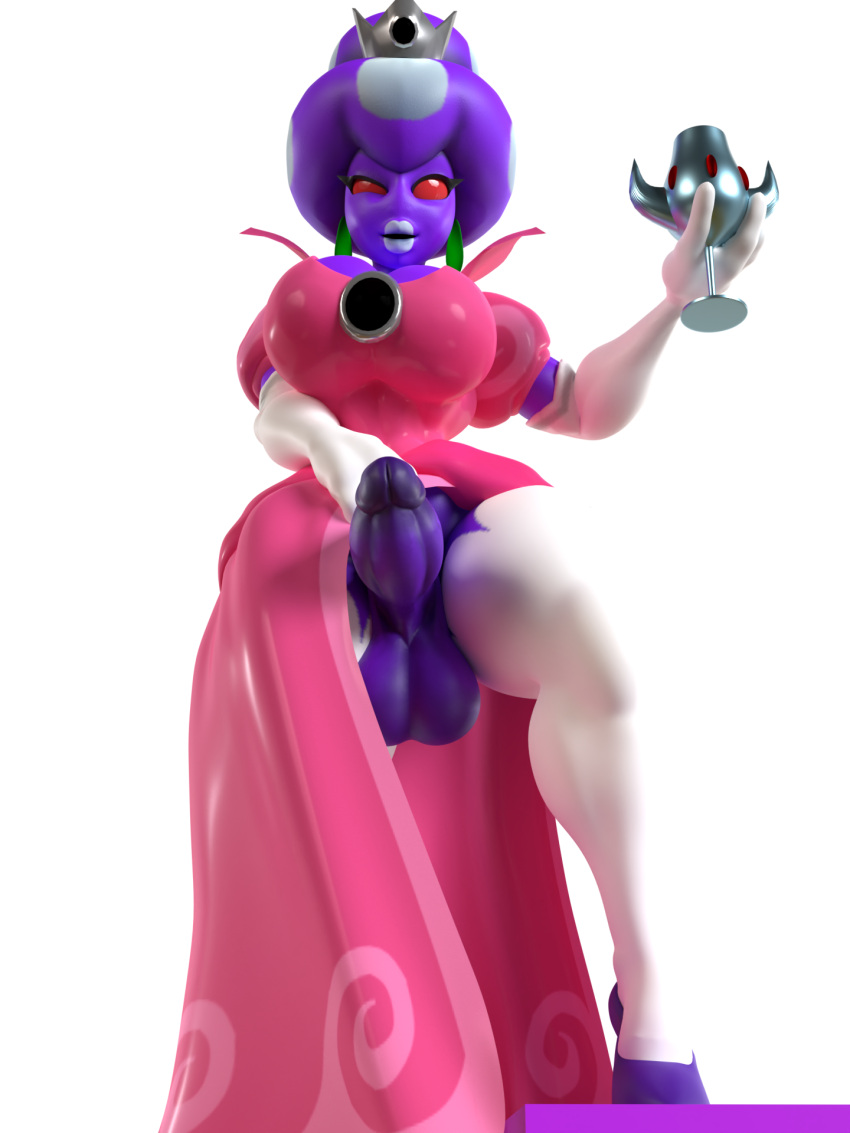 1futa 3_fingers 3d 3d_(artwork) 5_toes alien alien_humanoid artist_request balls big_balls big_breasts big_penis breasts chalice clothed clothing container crown cup digital_media_(artwork) dominant dominant_gynomorph dominant_intersex dress drinking_glass elemental_creature elemental_humanoid erection feet female female_only fingers first_person_view footwear fungi_fauna fungi_humanoid fungus futa_only futanari genitals glass glass_container glass_cup goblet gynomorph herm hi_res high_heels humanoid imminent_sex intersex legwear low-angle_view mario_(series) mario_and_luigi:_partners_in_time mario_and_luigi_(series) mostly_clothed mushroom mushroom_humanoid nintendo penis presenting princess princess_shroob royalty showing_penis silver_crown smooth_balls smooth_penis solo solo_focus thick_thighs thigh_highs toes wine_glass