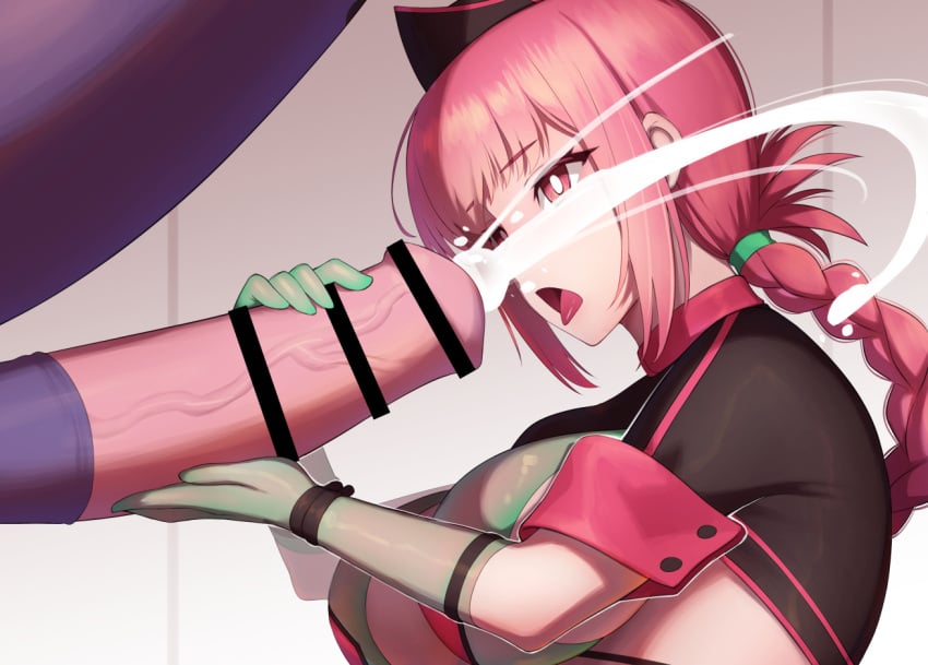 1animal 1boy 1boy1girl 1girls 2d big_breasts big_penis braid breasts censored cum cum_on_face ejaculation emotionless erection expressionless fate/grand_order fate_(series) female florence_nightingale_(fate) florence_nightingale_(trick_or_treatment)_(fate) gloves handjob hi_res highres horse horsecock huge_cock interspecies jonylaser licking licking_penis long_gloves male male/female nurse nurse_cap nurse_uniform oral penis semen skimpy skimpy_clothes straight straight tongue tongue_out trick_or_treatment type-moon zoophilia zoophilia