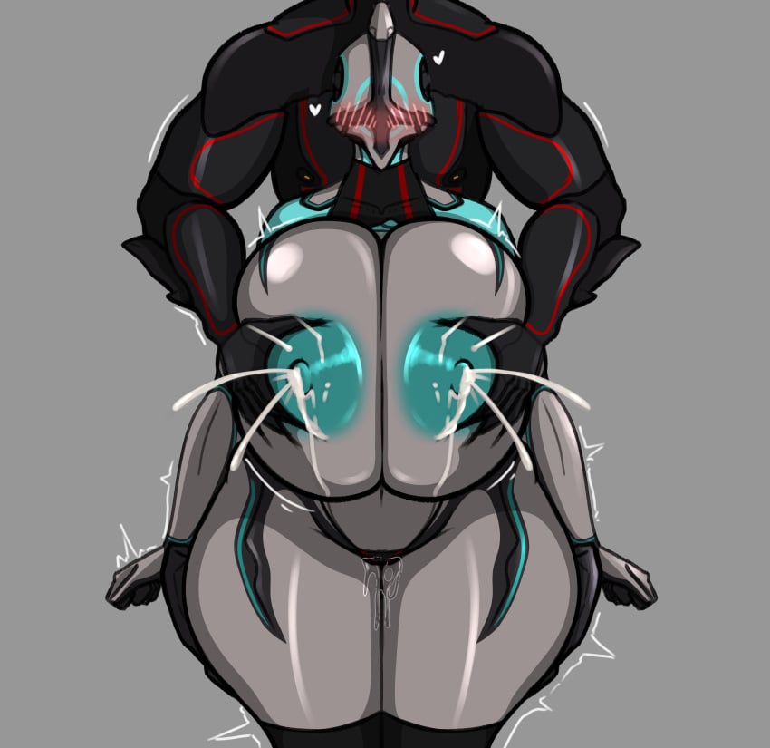 big_breasts breasts female groping groping_breasts huge_breasts jigglephysics lactating lactation male milk_squirt nyx_(warframe) pussy_juice stalker_(warframe) thick_thighs warframe wide_hips