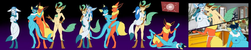 absurd_res after_transformation anthro bedroom_eyes bodily_fluids breasts comic cum cum_in_pussy cum_inside duo eeveelution eye_contact female female_penetrated flareon generation_1_pokemon generation_4_pokemon genital_fluids glaceon gradient_background group hand_on_breast hi_res kissing leafeon long_image looking_at_another looking_pleasured male male/female male_penetrating male_penetrating_female narrowed_eyes nintendo nipple_fetish nipple_play ovum penetration penile penile_penetration phone_call pokemon pokemon_(species) pregnant pregnant_female seductive sex simple_background sperm_cell tomek1000 vaginal_penetration vaginal_penetration vaporeon wide_image