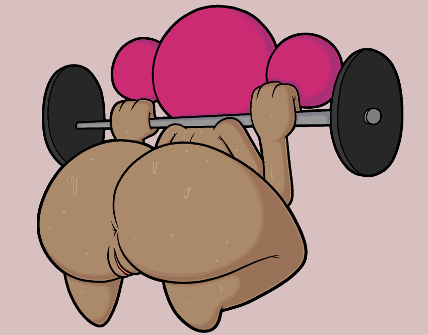 1girls anus ass badguynek barefoot big_ass completely_nude completely_nude_female exercise female female_only flan_(nek) full_body maids_(nek) naked naked_female nude nude_female original original_character pussy solo solo_female squatting stronk weightlifting workout