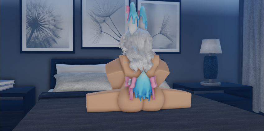 1girls 3d animal_ears artist_request big_ass big_breasts bunny_ears nude roblox robloxian source_request tagme white_hair willow_(roblox)