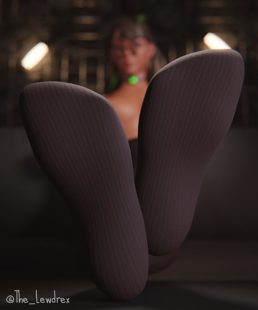 1girls 3d alternate_version_available areolae black_socks blender blurry blurry_background brown_hair dark-skinned_female dark_skin detailed_background epic_games feet female female_focus female_only foot_fetish foot_focus fortnite glasses highres isabelle_(fortnite) lewdrex long_hair long_socks looking_at_viewer nipples nude nude_female presenting presenting_breasts presenting_feet sitting small_breasts socks solo solo_focus watermark