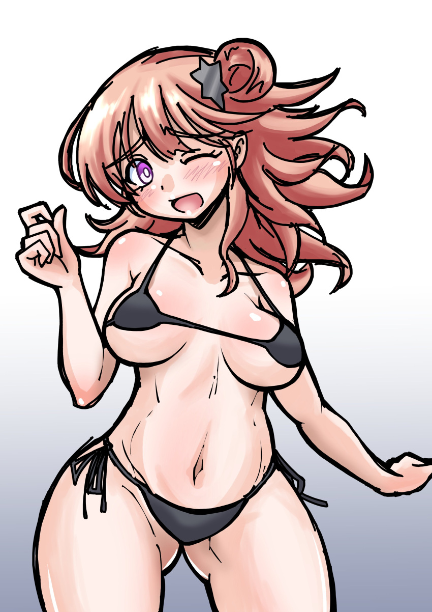 bikini black_bikini duel_monster embarrassed exosister_kaspitell exosister_stella exosisters yu-gi-oh!