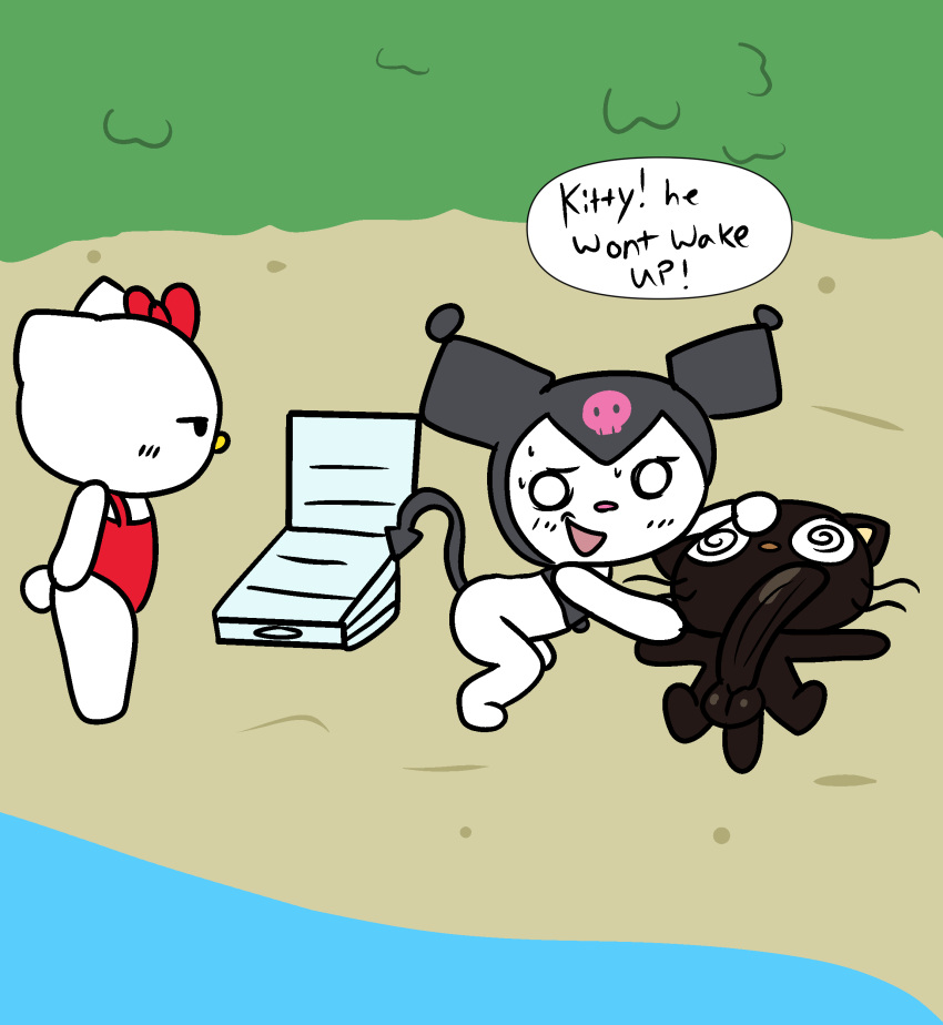 big_breasts big_penis breasts chococat dezmine21 female hello_kitty hello_kitty_(character) hello_kitty_(series) huge_cock kitty_white kuromi onegai_my_melody penis sanrio