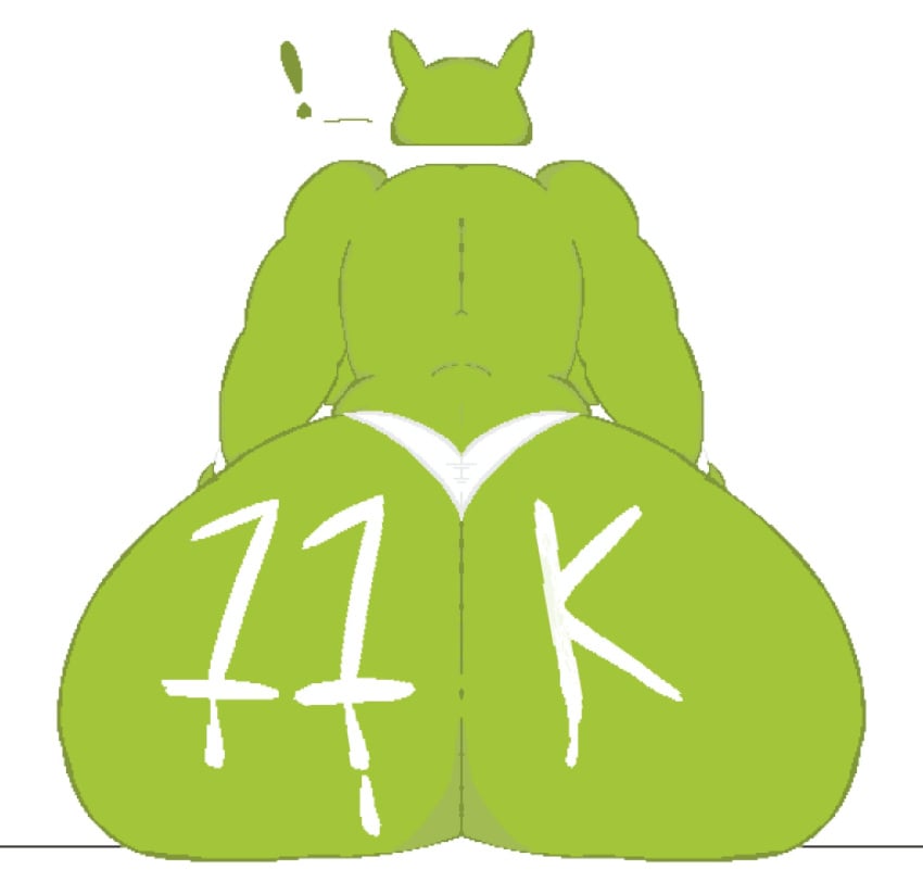 android_(os) ass ass_focus big_ass big_butt bottom_heavy bubble_ass bubble_butt bugdroid non-human toony videogamedunky