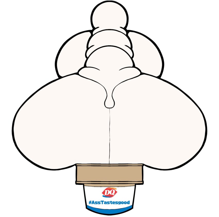 ass big_ass big_butt bubble_ass bubble_butt dairy_queen ice_cream ice_cream_cone tagme videogamedunky