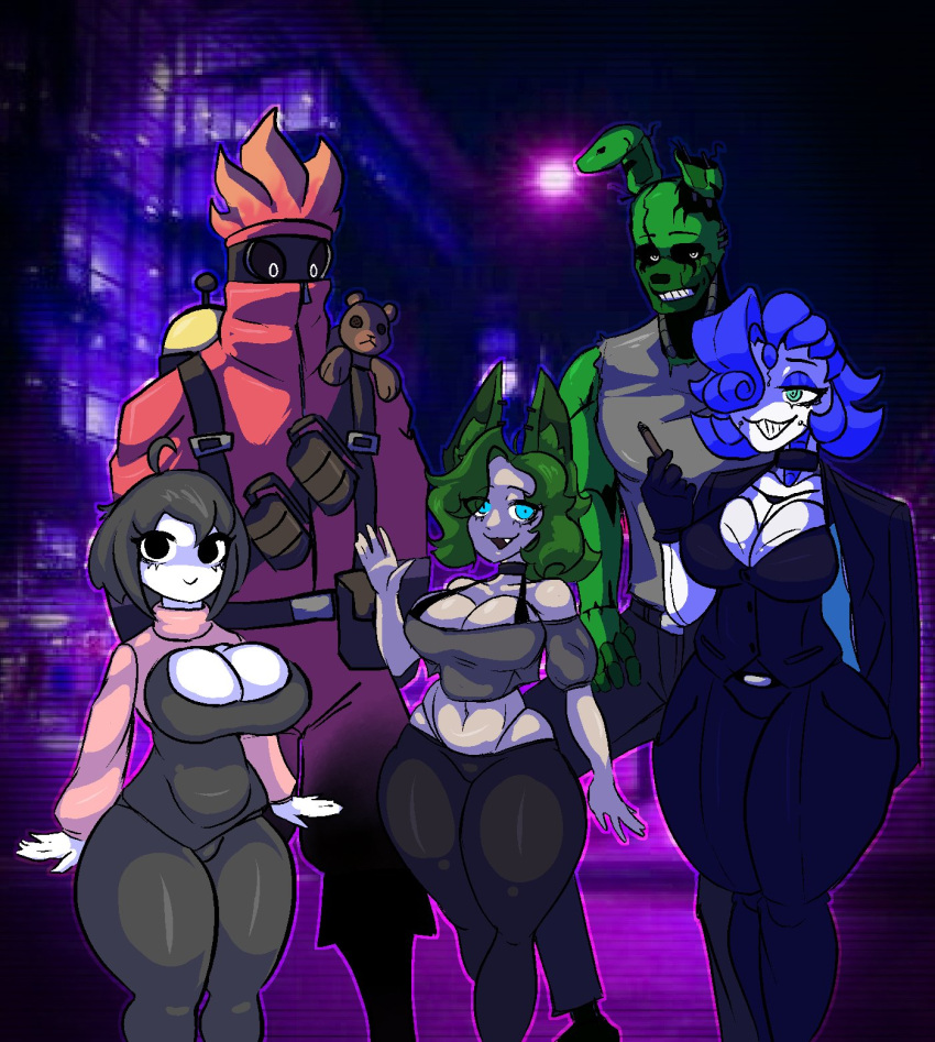 big_breasts breasts female five_nights_at_freddy's five_nights_at_freddy's_3 fnaf springtrap springtrap_(fnaf) stormkinght stormknight thick_thighs wide_hips