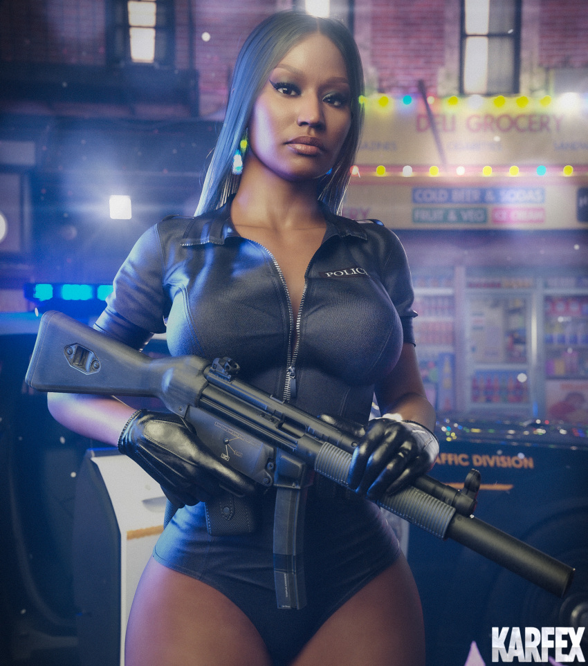 1girls 3d activision big_breasts blindfold_(artist) breasts brown-skinned_female brown_body brown_skin busty call_of_duty call_of_duty_modern_warfare_2_(2022) celebrity cleavage curvaceous curvy curvy_figure cyberpunk dark-skinned_female dark_skin digital_media_(artwork) eyebrows eyelashes eyes fat_ass female female_focus female_only fully_clothed hair hips hourglass_figure huge_breasts human infinity_ward karfex large_breasts legs light-skinned_female light_skin lips long_hair mature mature_female nicki_minaj rapper real_person singer solo thick thick_hips thick_legs thick_thighs thighs top_heavy upper_body voluptuous voluptuous_female waist wide_hips