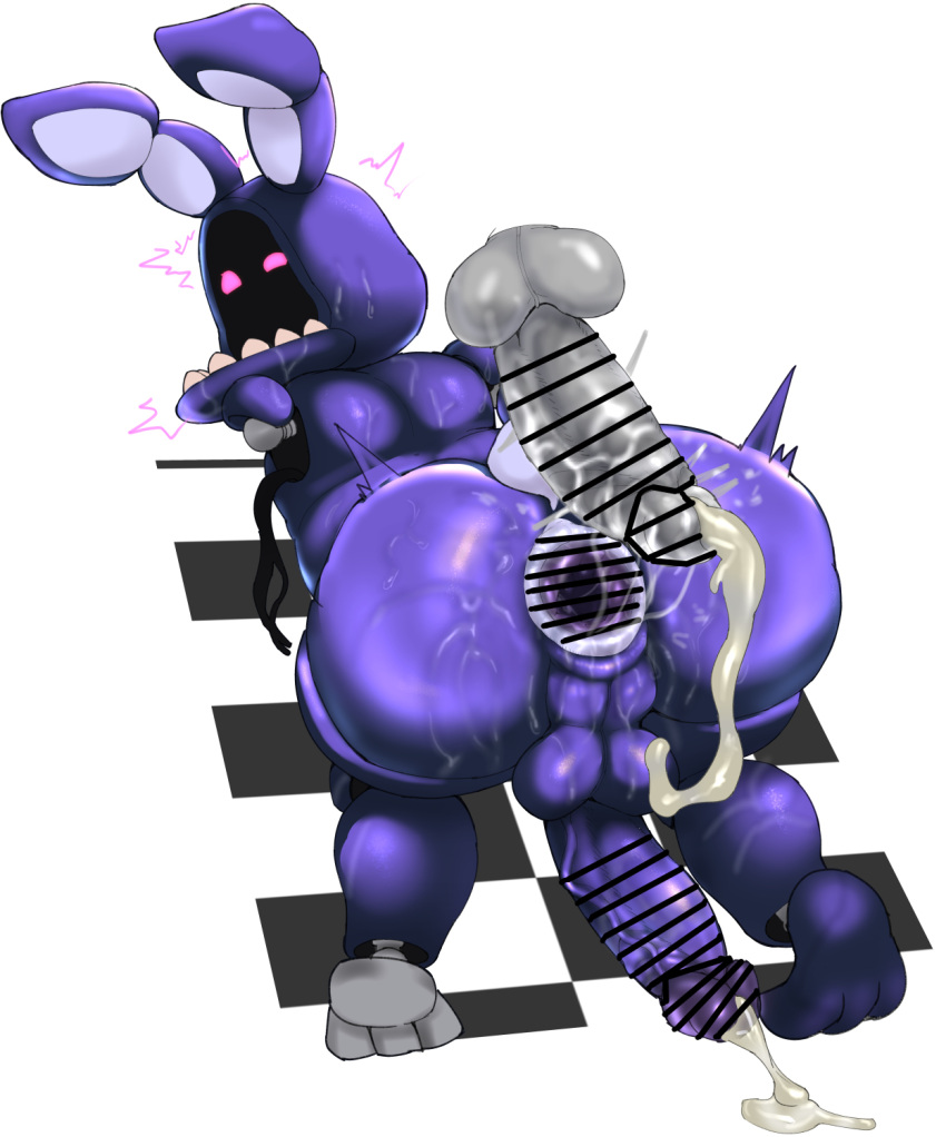 2boys animatronic anus ass backsack daddy_anus erection faceless_male five_nights_at_freddy's five_nights_at_freddy's_2 gay living_machine looking_at_another male male_only penis red_eyes rengenosenaka robot sex testicles withered_bonnie