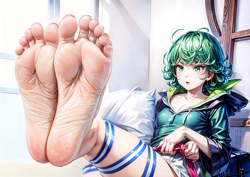 1girls ai_generated anime anime_style feet feet_together feet_up female female_focus female_only flat_chest flat_chested foot_fetish foot_focus green_eyes green_hair hentai one-punch_man petite skinny small_breasts soles solo_female stable_diffusion tatsumaki wrinkled_feet wrinkled_skin wrinkled_soles wrinkles wrinkly_feet wrinkly_soles