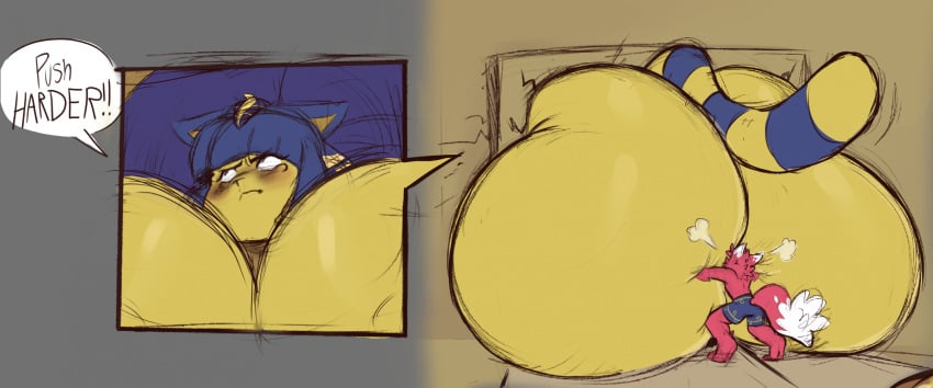 1boy 1boy1girl 1girl 1girls animal_crossing ankha ankha_(animal_crossing) anthro ass ass_bigger_than_body ass_bigger_than_head ass_bigger_than_torso ass_focus ass_grab big_ass big_breasts big_butt bigger_female breasts cat_ears cat_girl cat_tail catgirl colossal_ass cory1954 corydingus curvy egyptian egyptian_female enormous_ass enormous_butt feline fox furry furry_only giant_ass giantess gigantic_ass gigantic_breasts gigantic_butt huge_ass huge_breasts hyper hyper_ass hyper_butt iaredumbo iarensfwo larger_female massive_ass massive_butt nambi_(corydingus) nintendo pushing red_fur size_difference smaller_male stuck stuck_in_door thick_ass yellow_fur