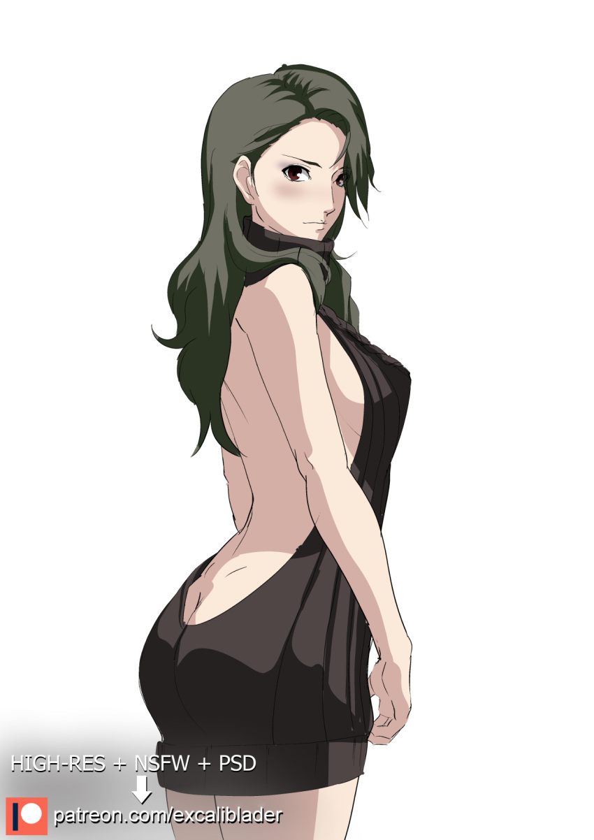 alternate_costume ass atlus excaliblader female female_only persona persona_5 sae_niijima tagme white_skin